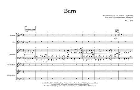 Free Sheet Music Burn Full Score