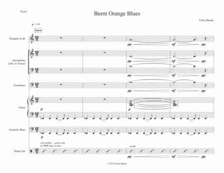 Burnt Orange Blues Sheet Music