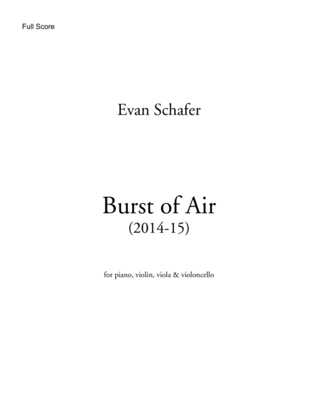 Free Sheet Music Burst Of Air 2014 15