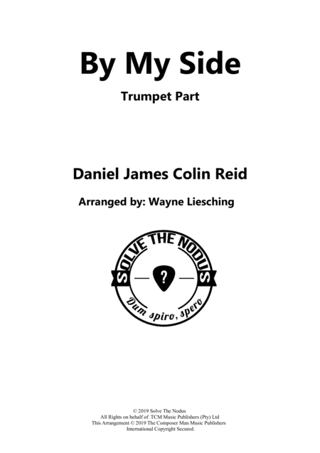 By My Side Trumpet Part Sheet Music