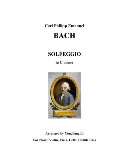 C P E Bach Solfeggio In C Minor Ensemble Sextet Sheet Music