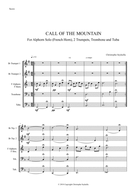 Call Of The Mountain Sheet Music