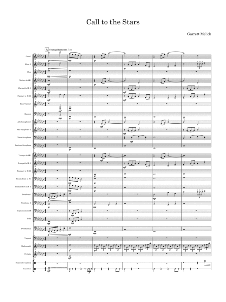 Free Sheet Music Call To The Stars