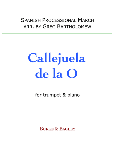 Free Sheet Music Callejuela De La O