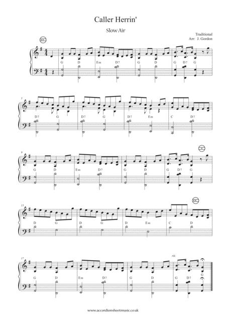 Free Sheet Music Caller Herrin