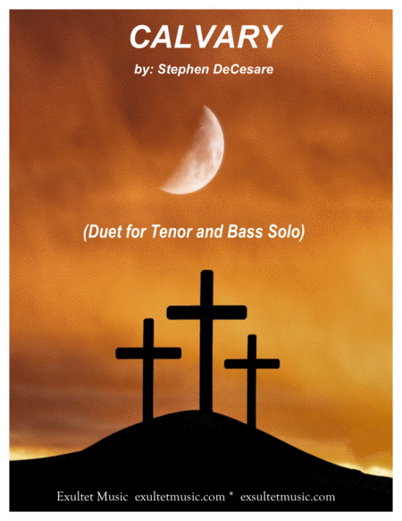 Free Sheet Music Calvary Duet For Tenor And Bass Solo