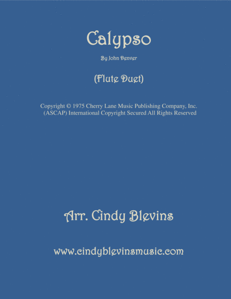 Calypso For Flute Duet Sheet Music