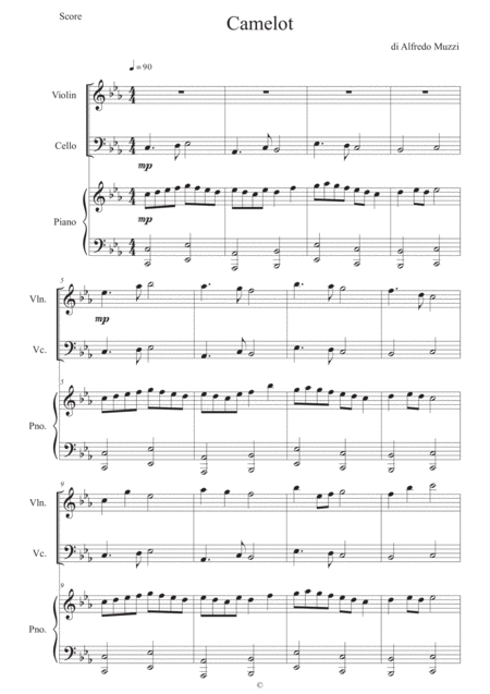 Free Sheet Music Camelot