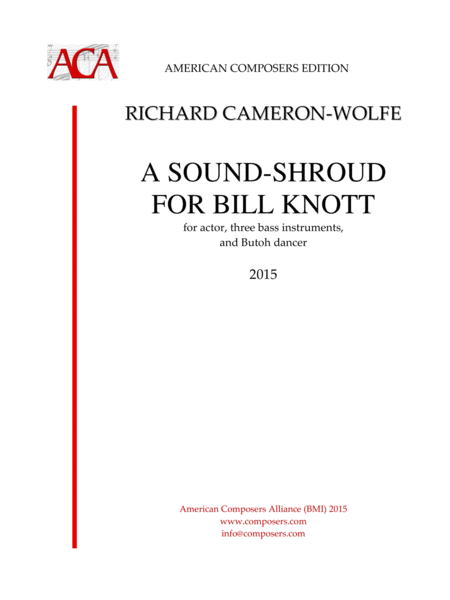 Cameron Wolfe A Sound Shroud For Bill Knott Sheet Music