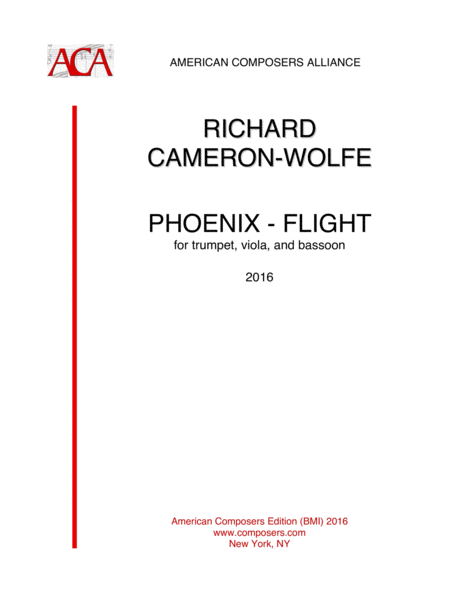 Cameron Wolfe Phoenix Flight Sheet Music