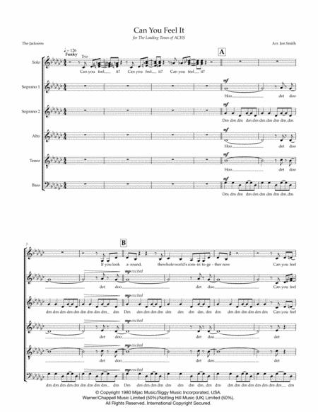 Can You Feel It Sheet Music