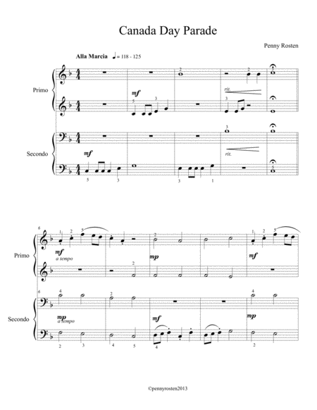 Canada Day Parade Sheet Music