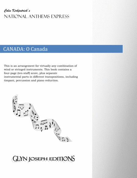 Free Sheet Music Canada National Anthem O Canada