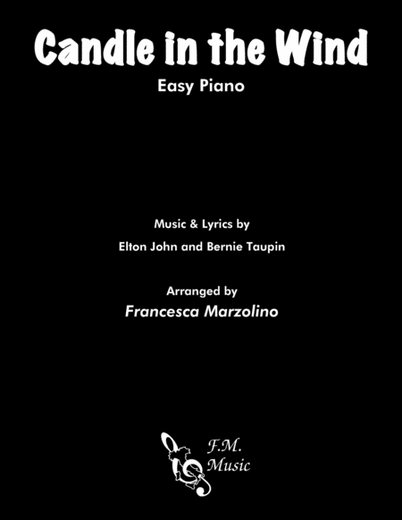 Candle In The Wind Easy Piano Sheet Music