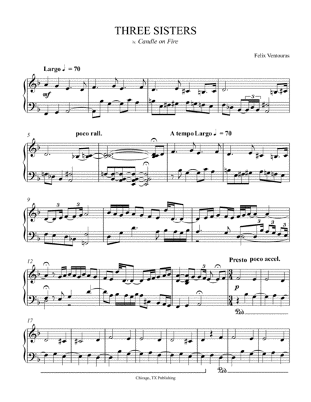 Candle On Fire Sheet Music