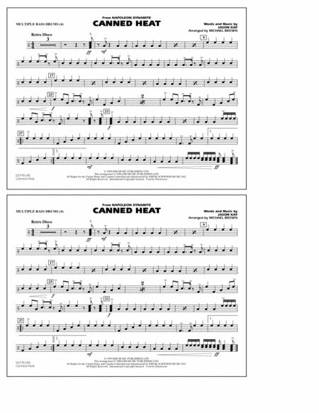 Canned Heat From Napoleon Dynamite Arr Michael Brown Multiple Bass Drums Sheet Music