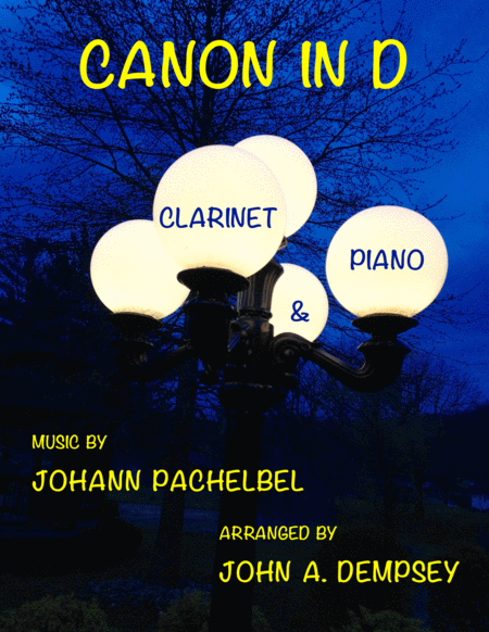 Free Sheet Music Canon In D Clarinet And Piano