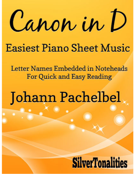 Canon In D Easiest Piano Sheet Music Sheet Music