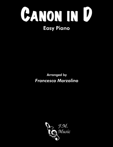 Canon In D Easy Piano Sheet Music