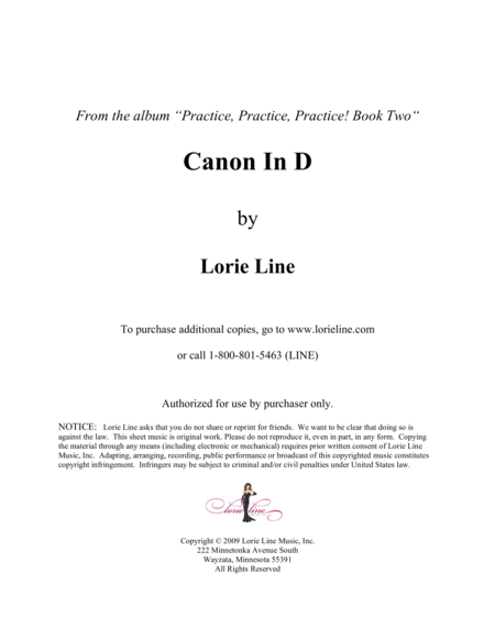 Canon In D Easy Sheet Music