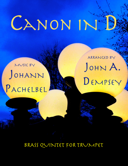 Canon In D Trumpet Quintet Sheet Music