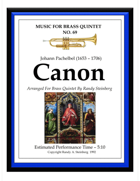 Free Sheet Music Canon Pachelbel