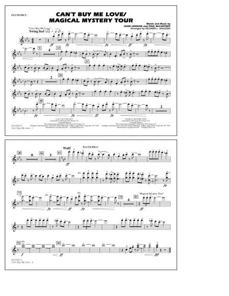 Cant Buy Me Love Magical Mystery Tour Arr Richard L Saucedo Flute Piccolo Sheet Music