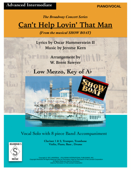 Free Sheet Music Cant Help Lovin That Man From Show Boat Vocal Solo Piano Vocal Score Only