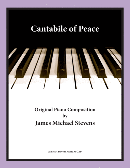 Free Sheet Music Cantabile Of Peace Piano Solo
