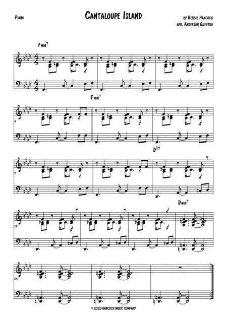 Cantaloupe Island Herbie Hancock Piano Sheet Music