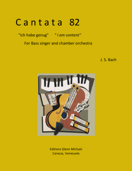 Cantata 82 For Bass Voice Chamber Orchestra Sheet Music