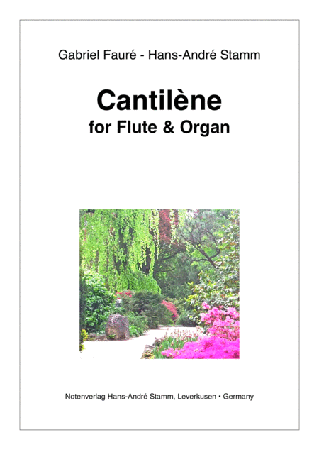 Free Sheet Music Cantilne For Flute And Organ By G Faur H A Stamm