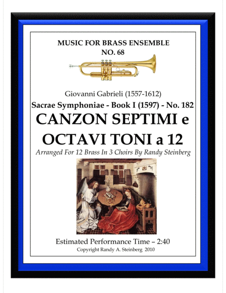 Canzon Septimi E Octavi Toni A 12 No 182 Sheet Music