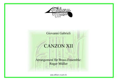 Free Sheet Music Canzon Xii