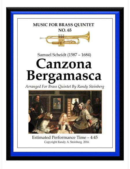 Free Sheet Music Canzona Bergamasca Samuel Scheidt