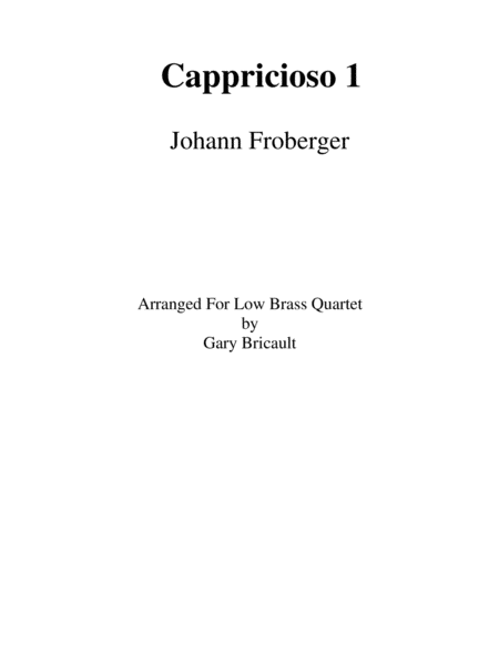 Free Sheet Music Cappricioso 1