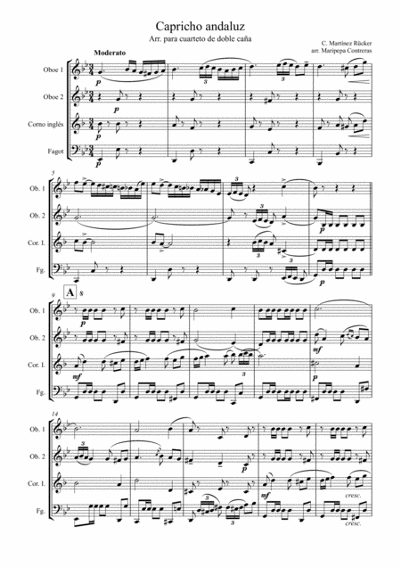 Free Sheet Music Capricho Andaluz