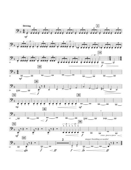 Captain Marvel Main Theme Arr Michael Brown Tuba Sheet Music