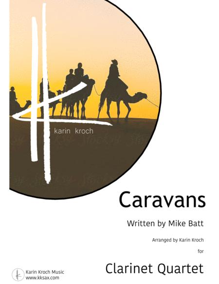 Caravans Theme Mike Batt Clarinet Quartet Sheet Music