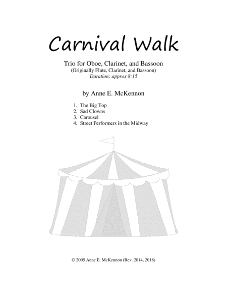 Free Sheet Music Carnival Walk Ob Cl Bsn