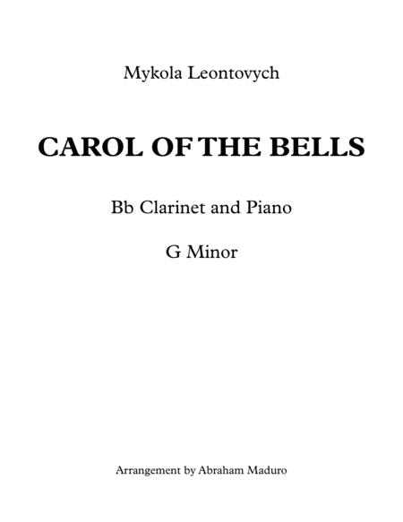 Carol Of The Bells Bb Clarinet With Piano Accompaniment Score And Parts Sheet Music