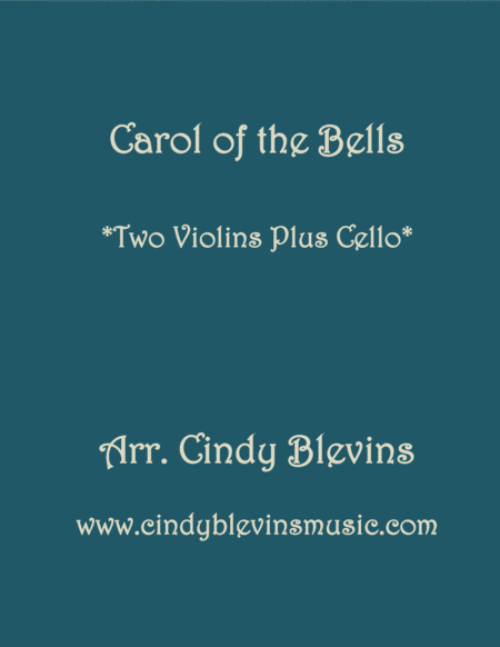 Free Sheet Music Carol Of The Bells For Two Violins And Cello