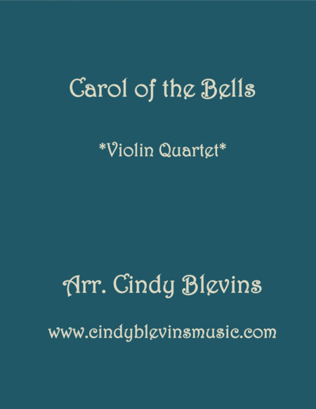 Free Sheet Music Carol Of The Bells For Violin Quartet