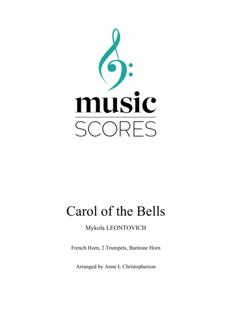 Free Sheet Music Carol Of The Bells Horn 2 Trumpets And Baritone Horn