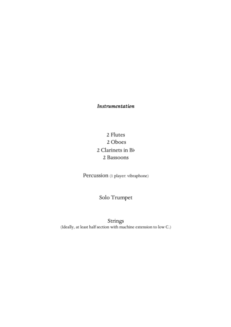 Carson Cooman Autumn Sun Canticle 2006 For Bb Or C Trumpet And Orchestra Score And Solo Parts Sheet Music