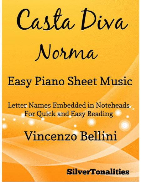 Casta Diva Easy Piano Sheet Music Sheet Music