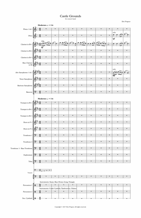 Castle Grounds For Concert Band Sheet Music