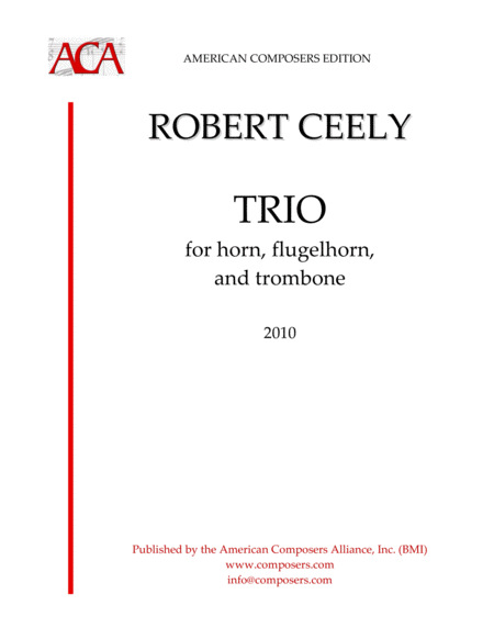 Free Sheet Music Ceely Trio For Horn Flugelhorn And Trombone