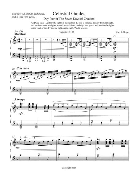 Free Sheet Music Celestial Guides