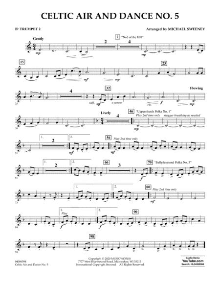 Free Sheet Music Celtic Air And Dance No 5 Bb Trumpet 2